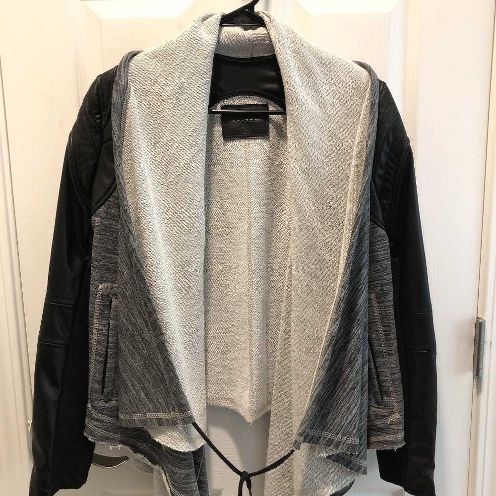 BLANK NYC Moto Style Cardigan Sweater, S
